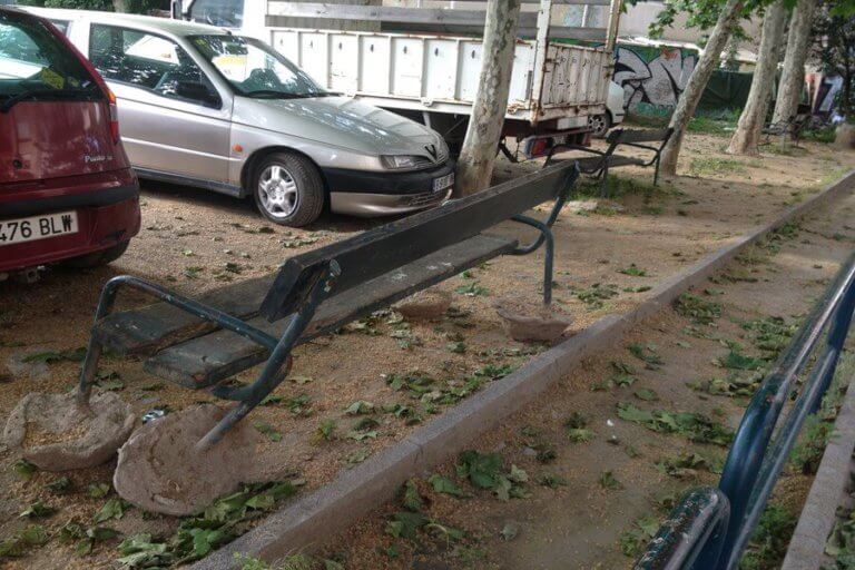 Imatge desagradable del parc Fosc