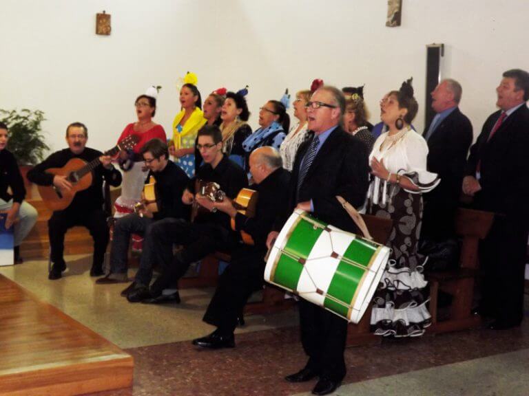 La parròquia de Sant Crist acull la primera missa d’Esencia Rociera