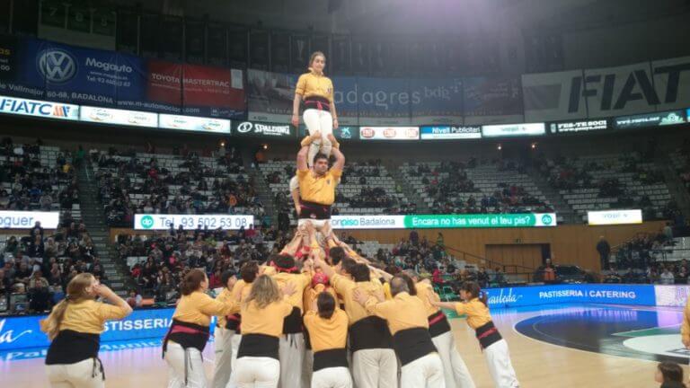 Els Castellers de Badalona tornen a l’Olímpic dos anys després