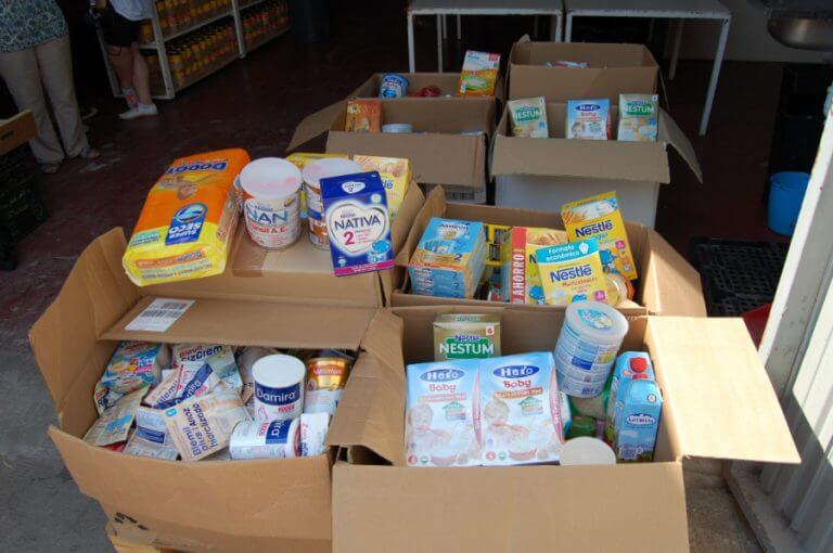 BSA lliura 290 quilos de productes al Banc dels Aliments