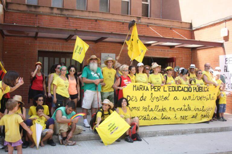 La Marxa Educativa 2014 fa parada a l’escola Baldiri Reixac