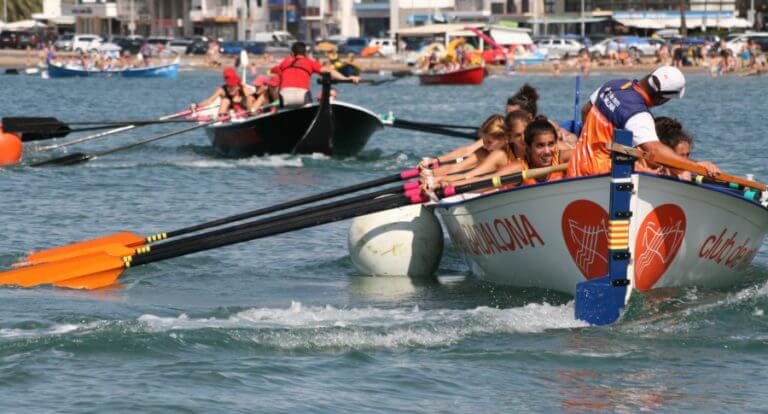 Les veteranes del Club Rem Badalona aconsegueixen la victòria de la VI regata de la Lliga Catalana de Llagut