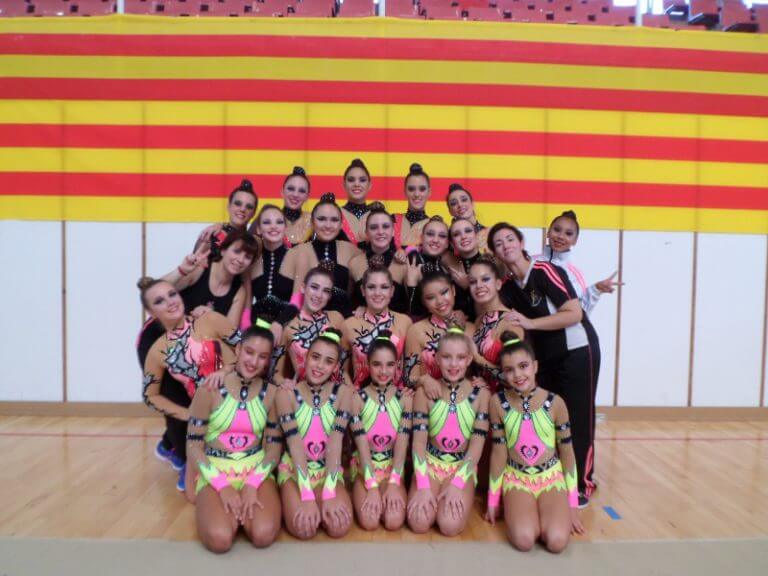El Club Rítmica Montigalà, sotcampió de Catalunya Base de Conjunts
