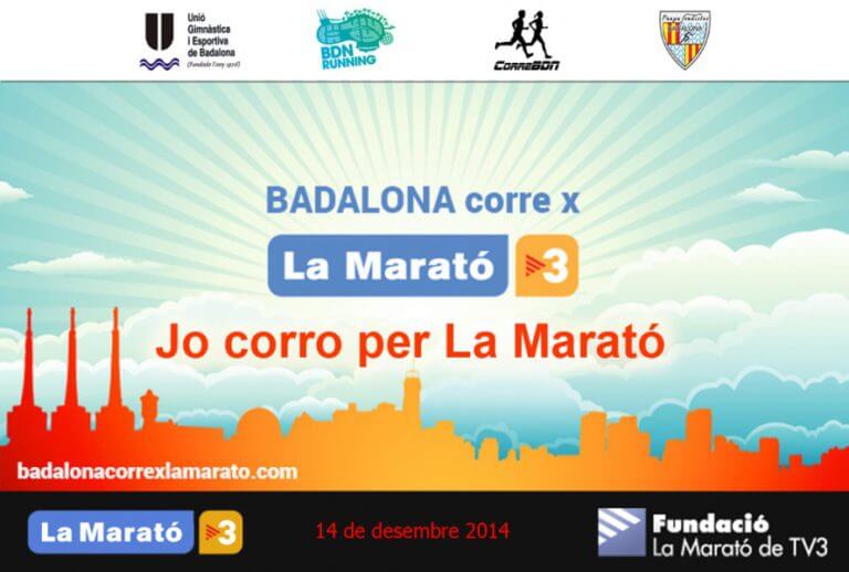 Badalona corre aquest diumenge per La Marató de TV3