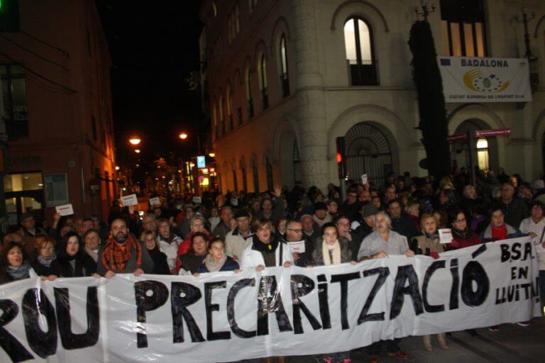 La plaça de la Vila, ‘epicentre’ de les reivindicacions ciutadanes