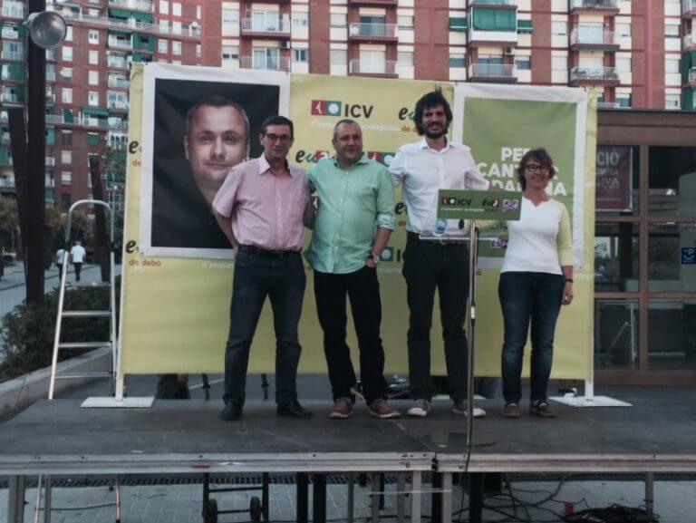 ICV-EUiA-EP celebra l’acte central a Llefià amb Ernest Urtasun i José Luís Centella