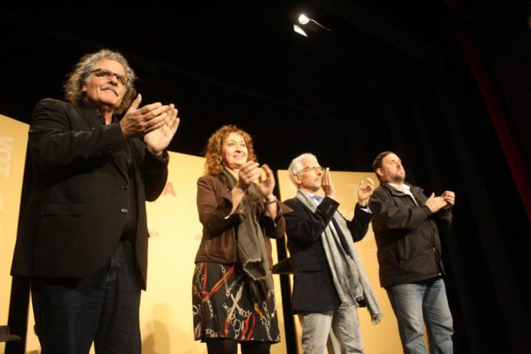ERC obre amb Junqueras i Tardà els mítings de campanya a Badalona