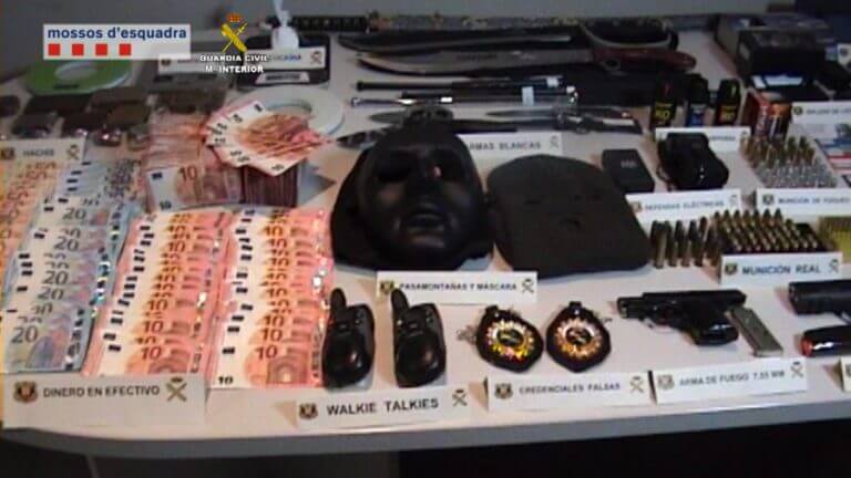 Desarticulada una banda que robava amb extrema violència a grups de narcotraficants