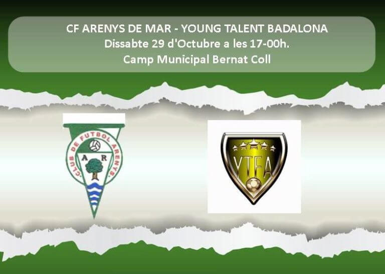 El Young Talent defensa Álvaro Vázquez i l’exculpa dels incidents succeïts al camp de l’Arenys de Mar