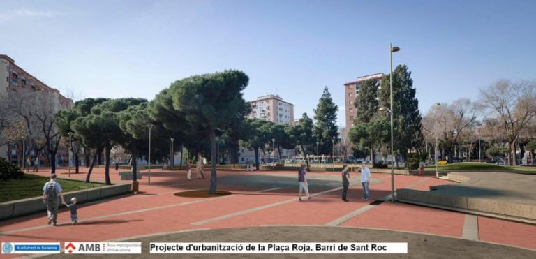 Badalona destinarà més d’un milió d’euros a remodelar la plaça Roja de Sant Roc