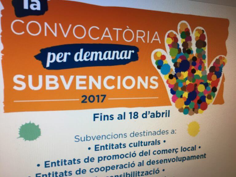 L’Ajuntament destina 650.000 euros per subvencionar a les entitats