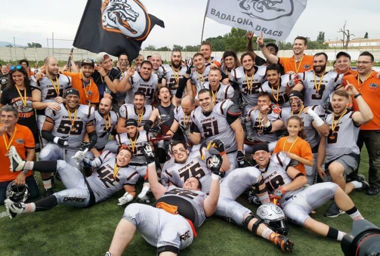 Els Badalona Dracs regnen a Espanya: guanyen la seva vuitena Lliga Nacional (56-14)