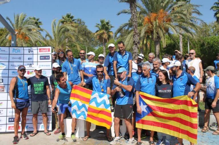 Els veterans del Natació Badalona es proclamen campions de llagut català