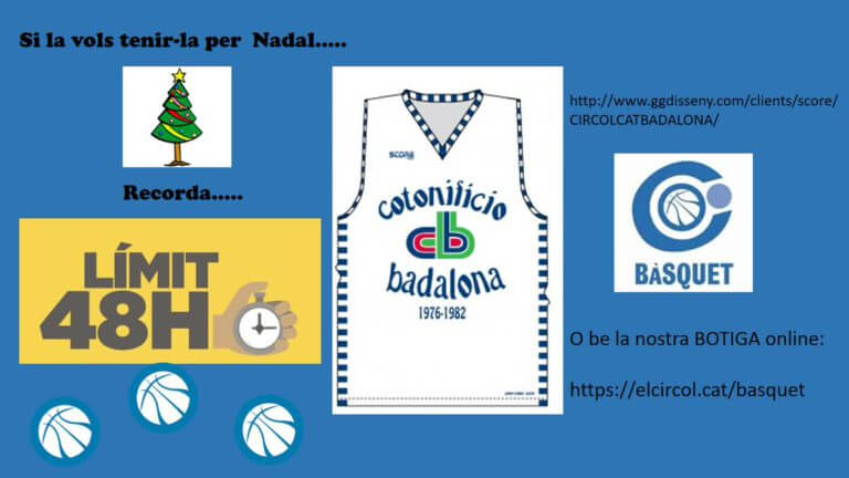 El Círcol ens ‘regala’ per Nadal una samarreta ‘vintage’ Cotonificio
