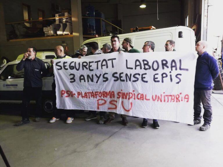 Les brigades de manteniment municipal només atendran urgències davant la manca d’eines de protecció