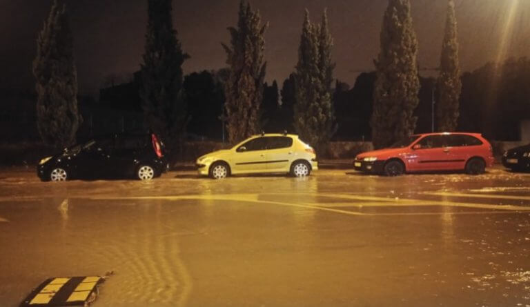 Badalona, una de les localitats més afectades per la pluja aquest divendres