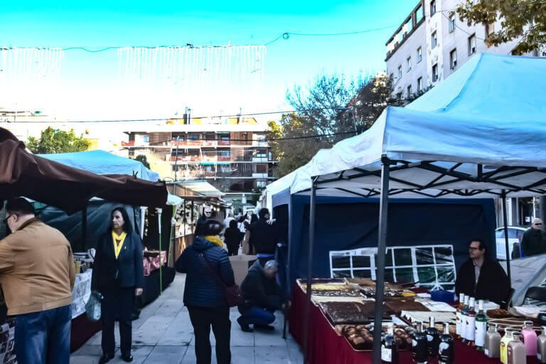 En marxa la Fira de Nadal a La Plana