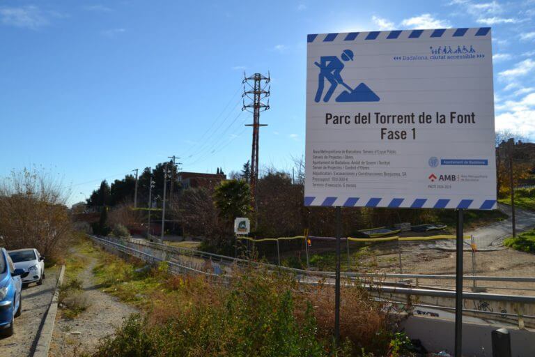 Obres per millorar la connexió per als vianants entre Bufalà i Morera