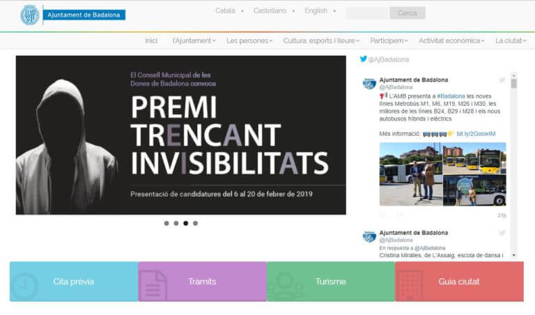 Nou disseny i millores en la navegació a la pàgina web de l’Ajuntament