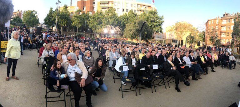 JxCat a Badalona celebra el seu acte central a Pompeu Fabra amb Quim Torra