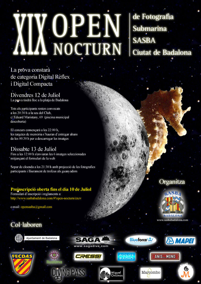 La 19a edició del concurs nocturn de fotografia submarina arriba a Badalona