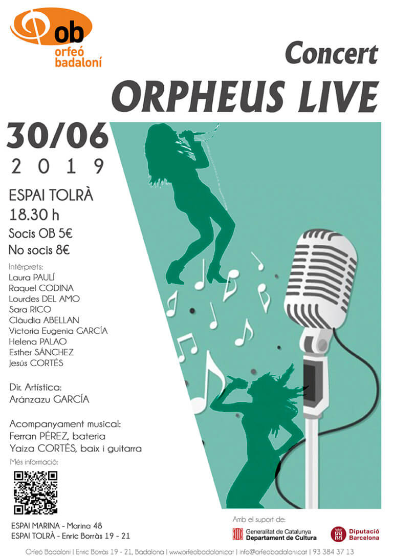 Orpheus Live! a l’Orfeó Badaloní