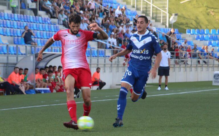 El primer punt i el primer gol, contra el Lleida (1-1)