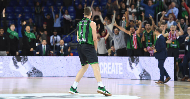 Prepelic (37 punts) lidera la Penya en un Palau Blaugrana tenyit de verd-i-negre (88-84)