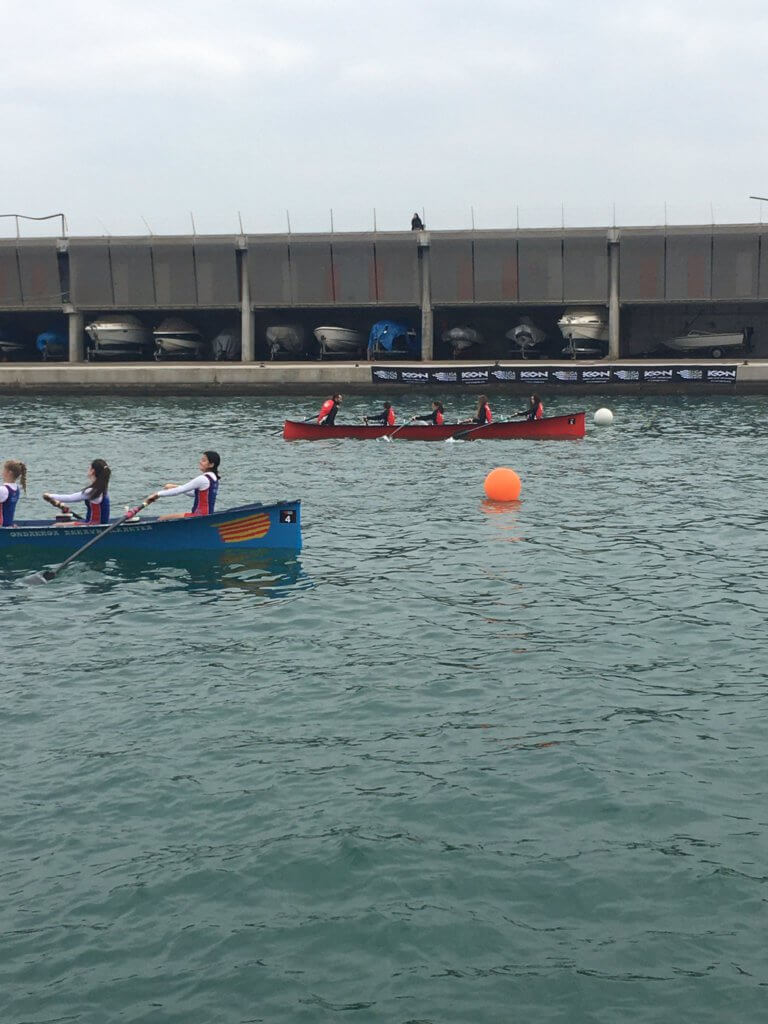 Bona participació badalonina en la 1a regata de batel