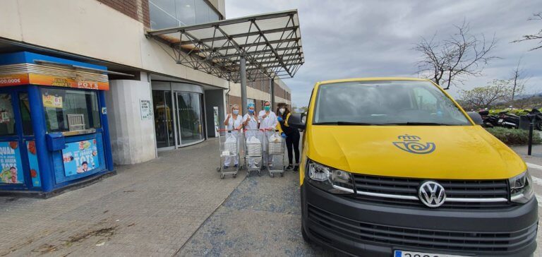 Correos portarà menjar al personal sanitari de Can Ruti