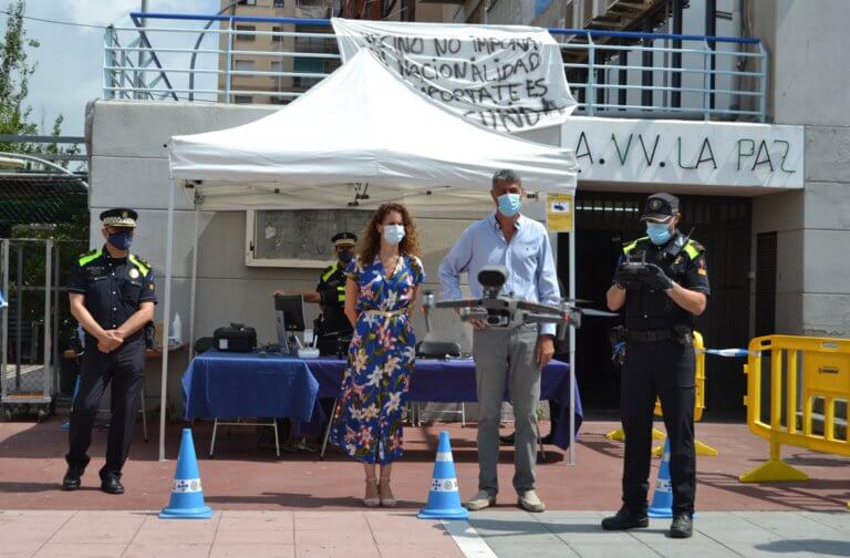 Primer dron a Badalona per controlar les ocupacions