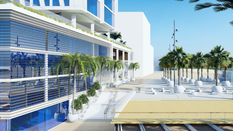 S’inicia la urbanització de la plaça-mirador de l’hotel del Port