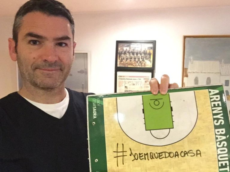 César Saura, entrenador Penya B: “Ser competitiu ajuda en la formació del jugador”