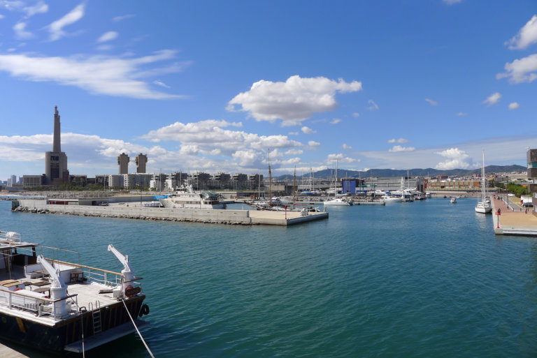 El port de Badalona amb la Marató de TV3