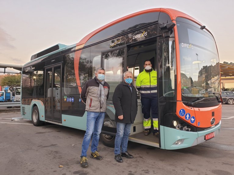 TUSGSAL fa proves amb un nou autobús micro 100% elèctric del fabricant BYD