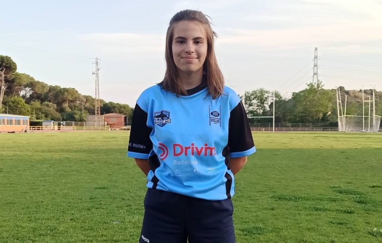 La jugadora del Rugby Badalona Aina Soldevila, representant badalonina al Campionat d’Espanya