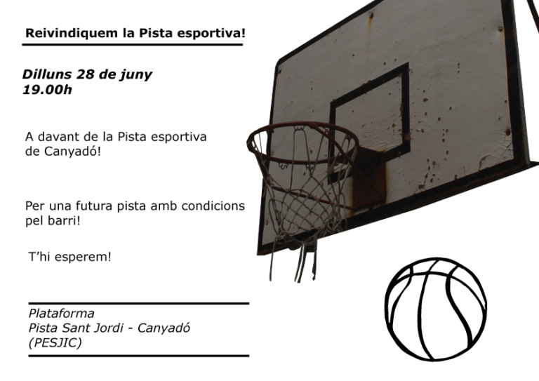 Concentració per demanar que es condicioni la pista de Canyadó