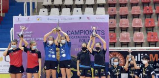 Marina Bueno i Mariona Bachs, del Tennis Taula Badalona, campiones de Catalunya!