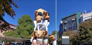 La colla, després de dos anys sense actuar, ha pogut tornar a plaça encadenant dos caps de setmana seguits de diades