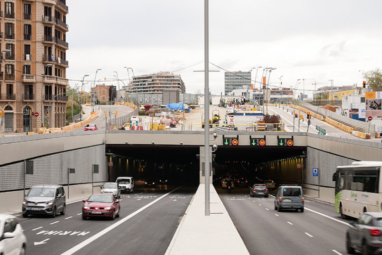 Obert el túnel de Glòries per entrar a Barcelona des de Badalona