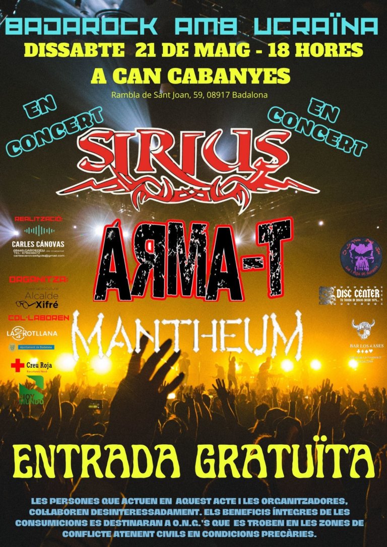 Badarock amb Ucraïna: festival de música solidari