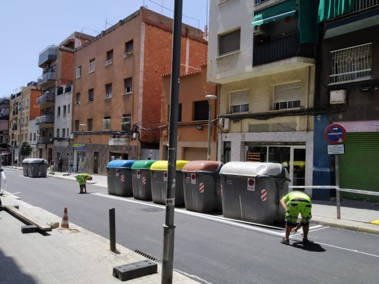 El carrer Pau Piferrer, asfaltat després de quasi un any d’espera