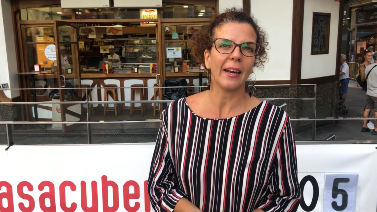 Núria Sabaté, plataforma Casacuberta Oberta: “És vergonyós que no hi hagi una data de reobertura de Can Casacuberta.”