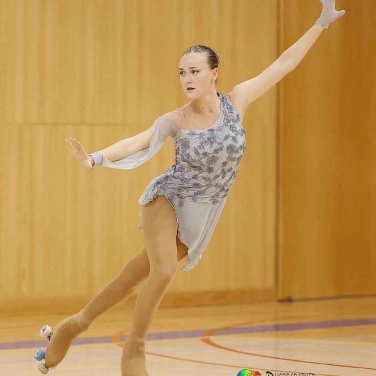 Júlia Enrique, tercera de Catalunya en patinatge artístic