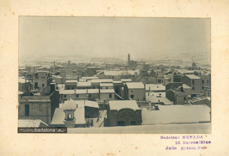 110 anys d’una nevada històrica a Badalona