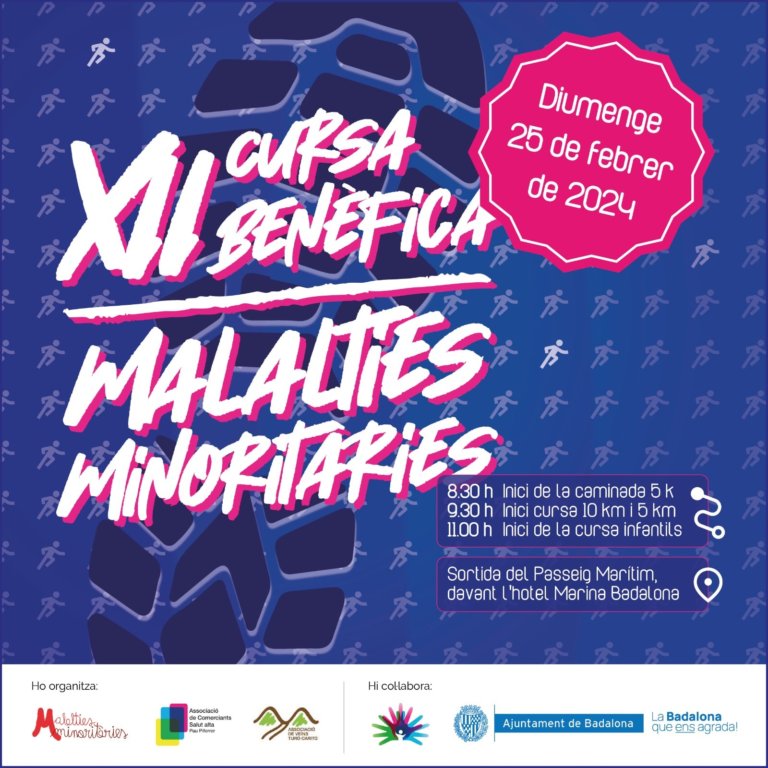 El 25 de febrer torna la Cursa Benèfica per les Malalties Minoritàries