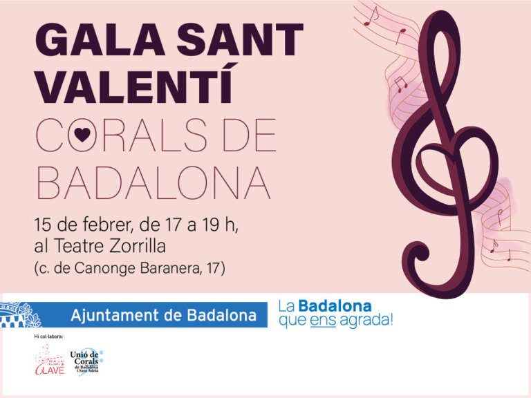 Les corals de gent gran de Badalona celebren la Gala Sant Valentí