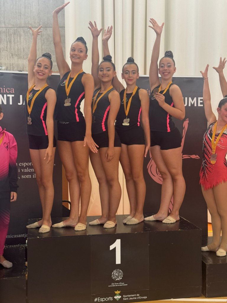 Les infantils del Club Rítmica Montigalà, campiones de Catalunya