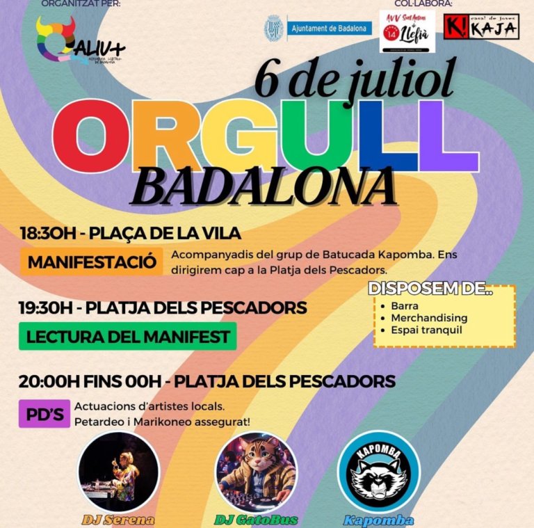 Quan celebra Badalona el dia de l’Orgull 2024?
