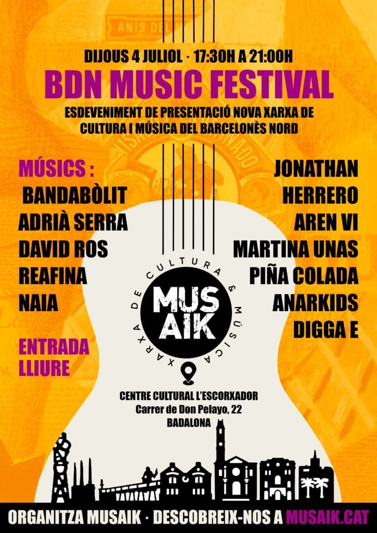 BDN Music Festival, el festival per presentar una nova xarxa de cultura i música al Barcelonés Nord